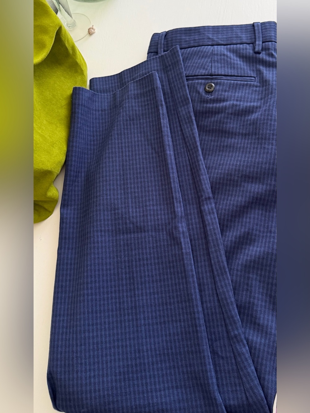 Banana Republic Navy Slim-Tapered Dress Pants